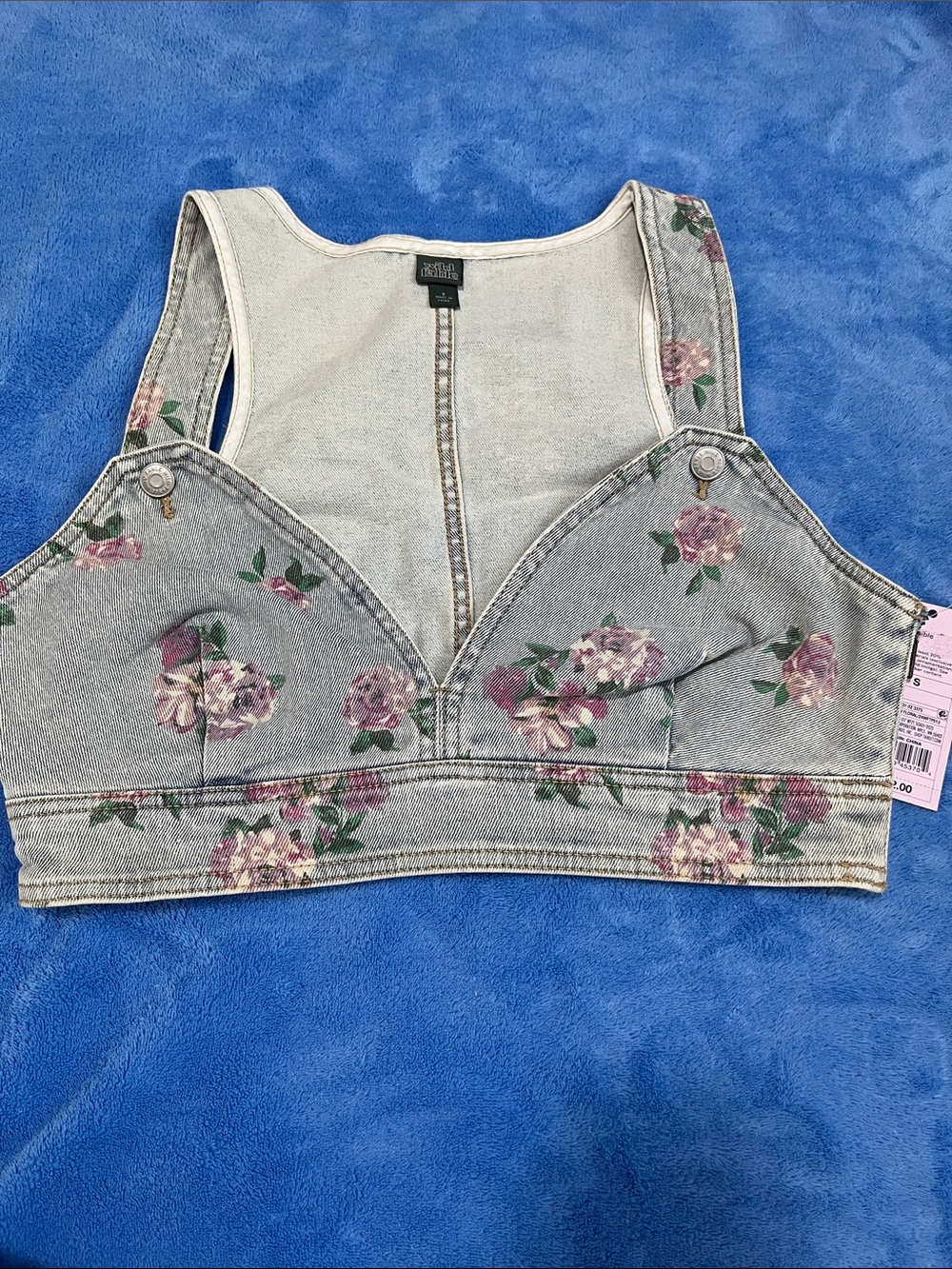 NWT Jean Crop Top